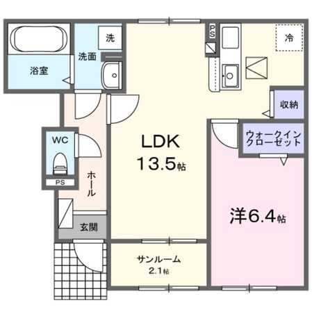 ピースフルⅡの物件間取画像